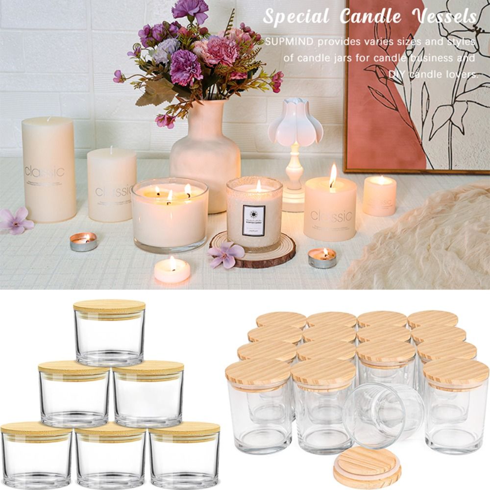 Candle Making Glass - Clear Glass Candle Jars Transparent Small
