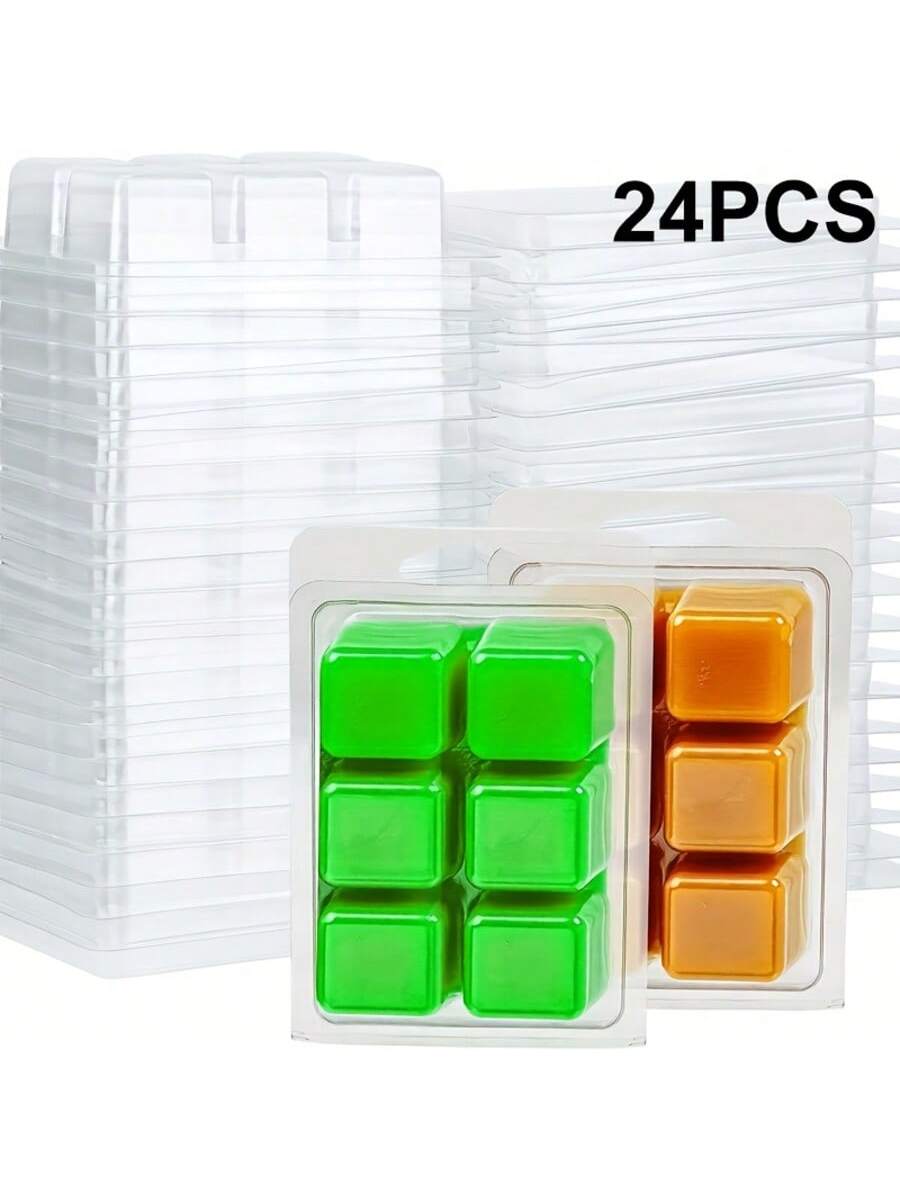 Candle Making Tips - 12/24 Pieces Rectangular 6-Hole Clear Plastic