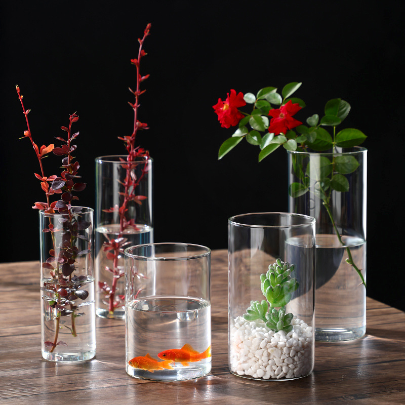 Candle Making Glass - Glass Cylinder Vases Glass Hydroponic Vase