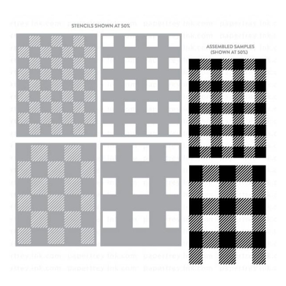 Kraft Box Candle - New 2023 Buffalo Plaid Stencil Collection