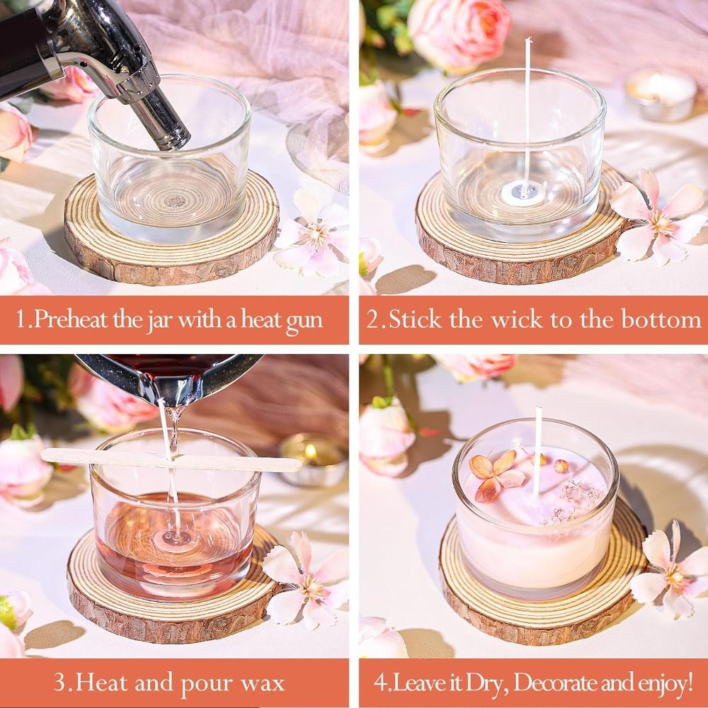 Clear Glass Candle Jars Transp - Candle Making Glass review and price