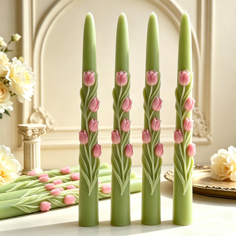 Long Pole Flower Taper Candle  - Candle Making Tips review and price