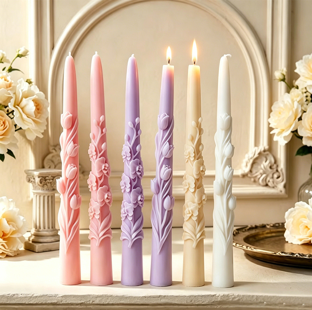 Long Pole Flower Taper Candle  - Candle Making Tips review and price