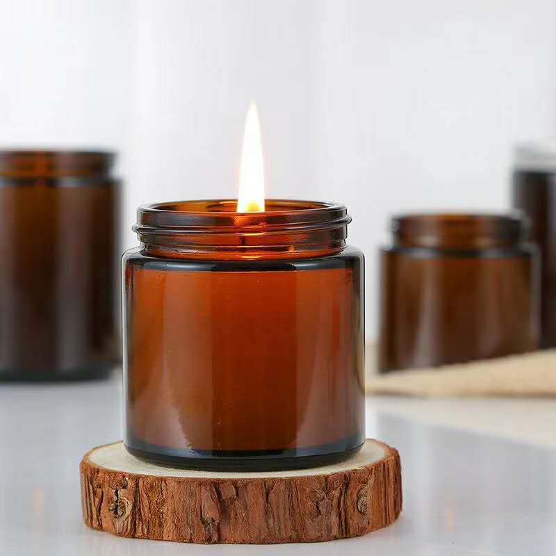 6pc 100/250ml Amber Glass Cand - Candle Making Glass review and price