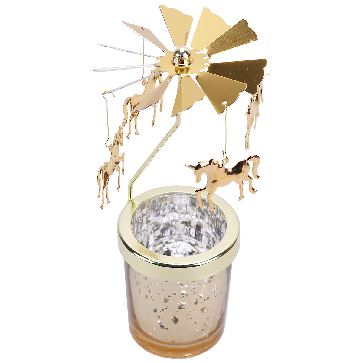 Golden Glass Rotating Candlest - Candle Making Glass review and price