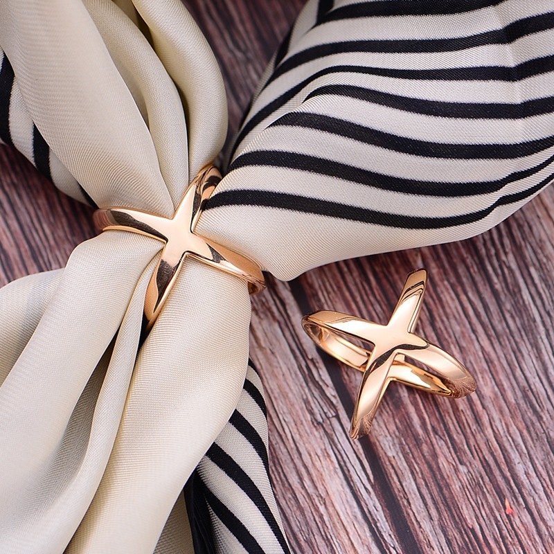 X-Shaped Scarf Clips - Elegant - Candle X review and price