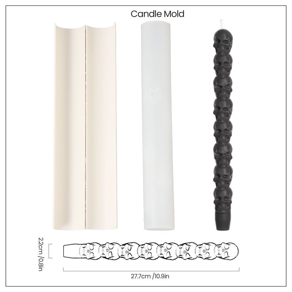 Spooky Stack Skull Silicone Ca - Candle X review and price