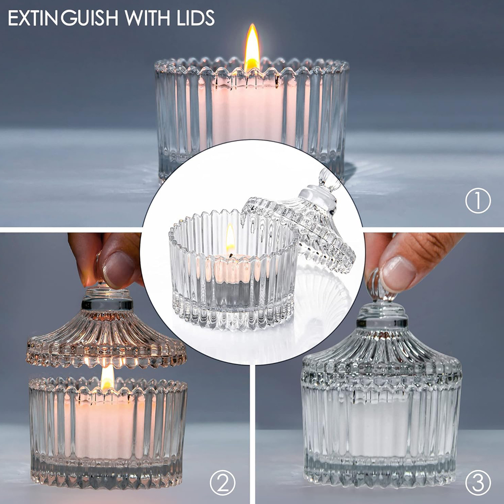 Votive Candle Holders with Lid - Candle Making Glass review and price