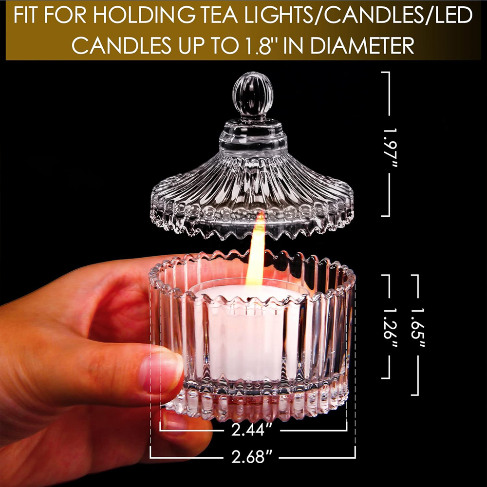 Votive Candle Holders with Lid - Candle Making Glass review and price