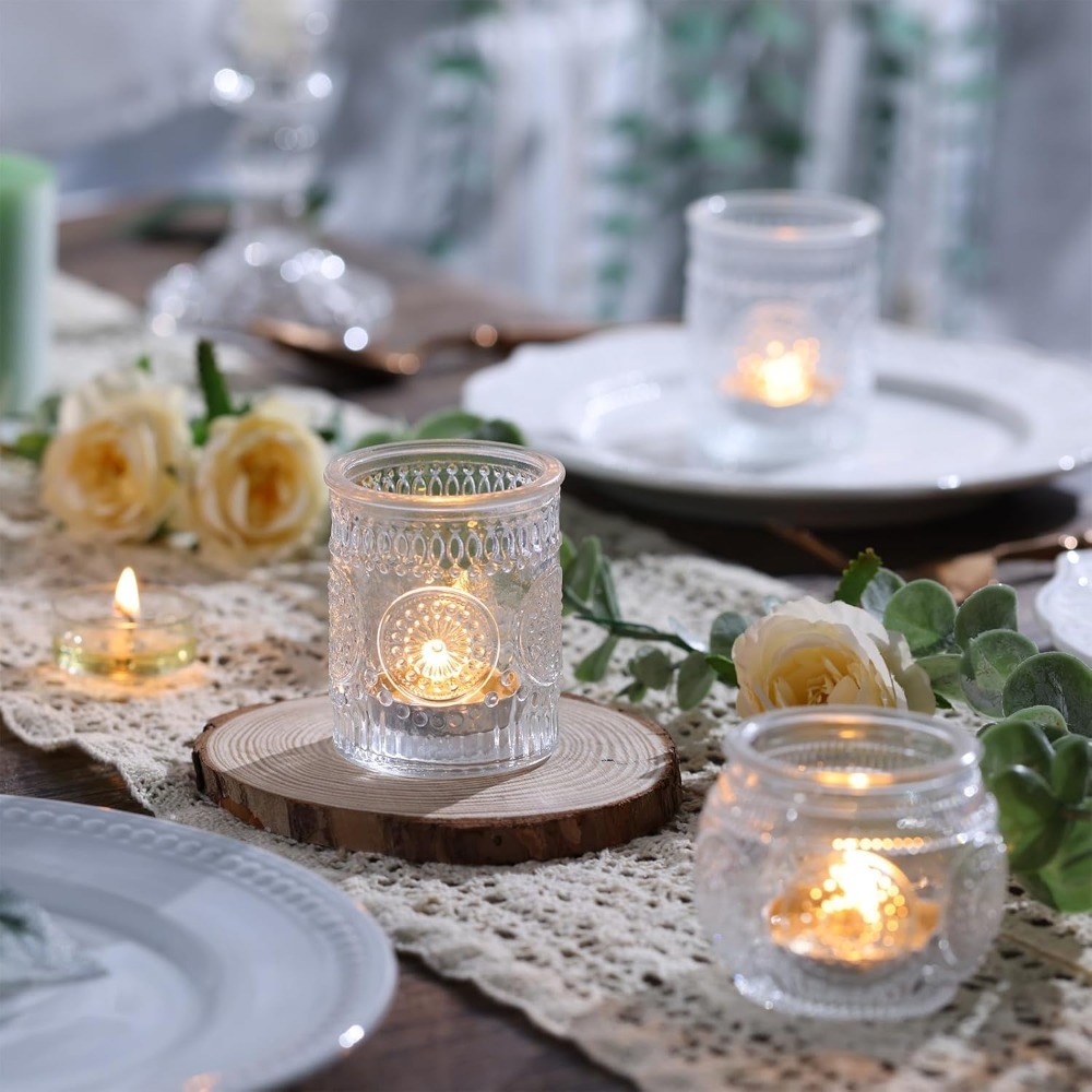 Vintage Embossed Glass Tealigh - Candle Making Glass review and price