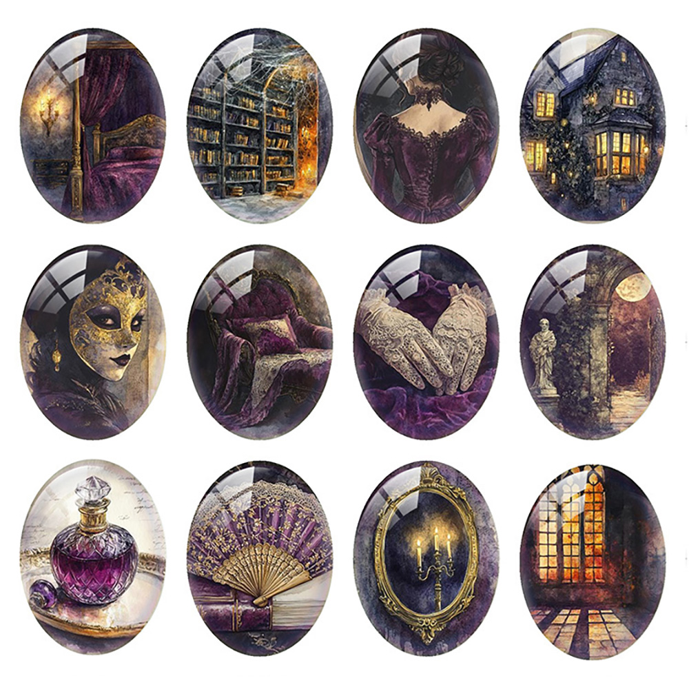 10pcs/lot Halloween Purple Got - Candle Making Glass review and price