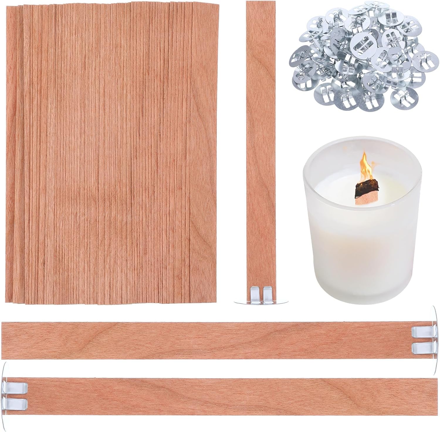 60Pcs Wood Wicks for Candles M - Candle Making Tips review and price
