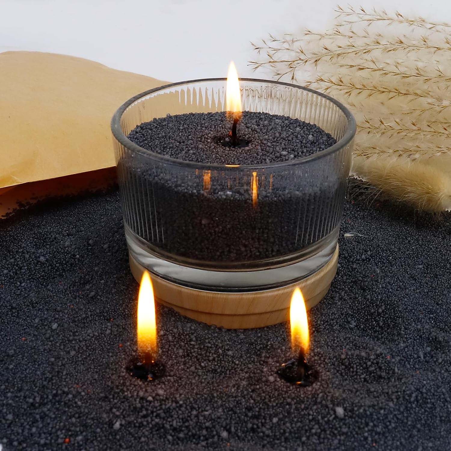 Black Candle Sand with Wick, 2 - Candle Making Tips review and price