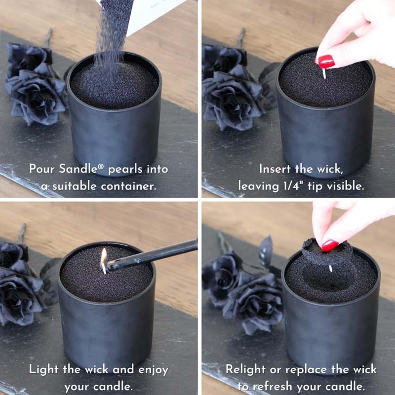 Black Candle Sand with Wick, 2 - Candle Making Tips review and price