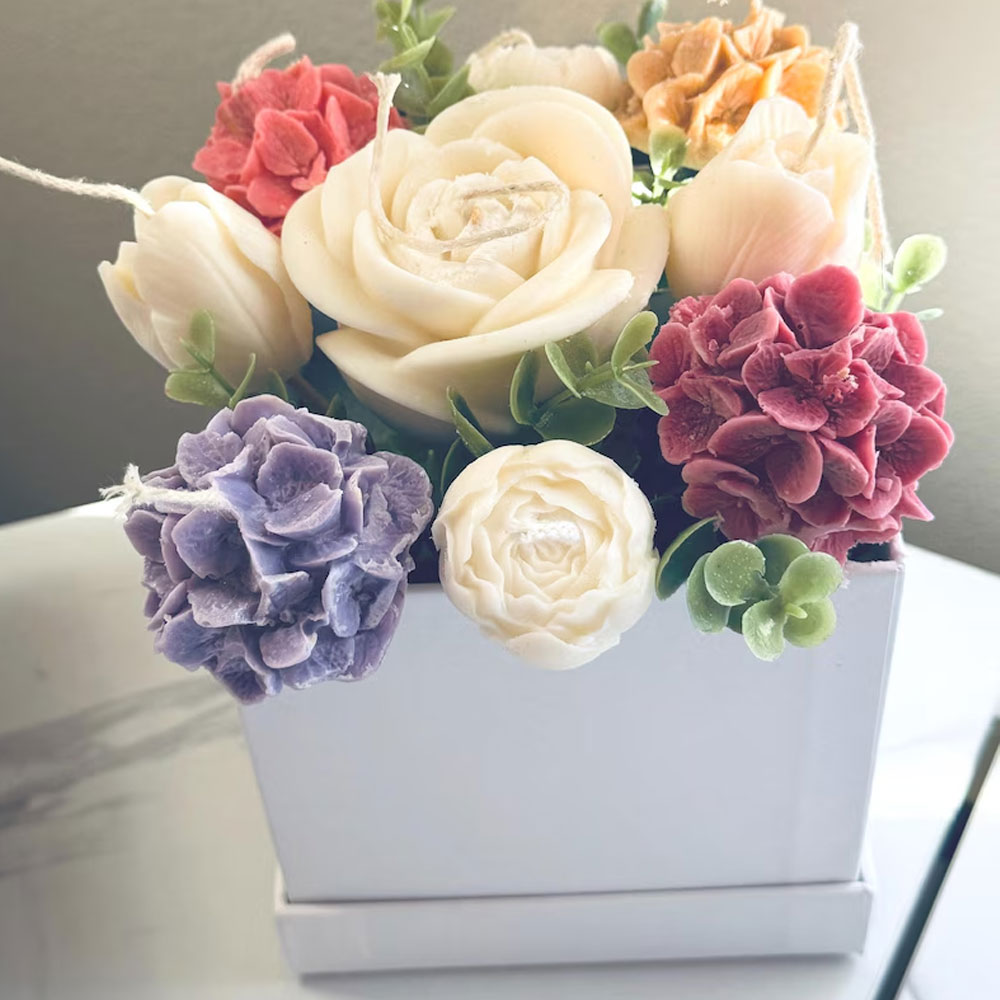 Rose Tulip Silicone Candle Mol - Candle Making Austin review and price